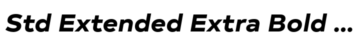 Typold Std Extended Extra Bold Italic