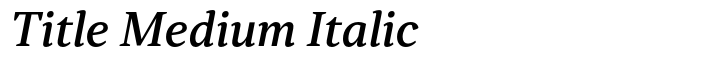 Skema Pro Title Medium Italic
