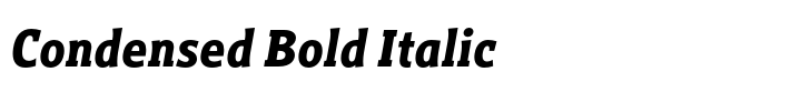 Titla Brus Condensed Bold Italic