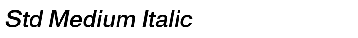 Classic Sans Std Medium Italic
