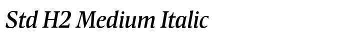 Antonia Std H2 Medium Italic
