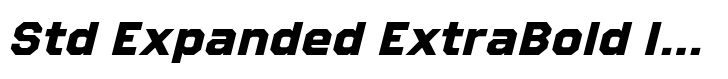 Refuel Std Expanded ExtraBold Italic