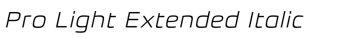 Quantis Sans Pro Light Extended Italic