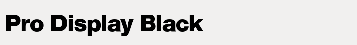Helvetica Now Pro Display Black