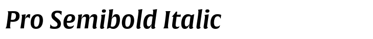 Alverata Pan European Pro Semibold Italic