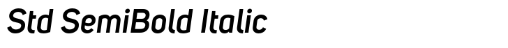 Uni Sans Std SemiBold Italic