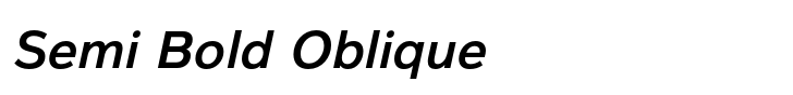 Magnum Sans Pro Semi Bold Oblique