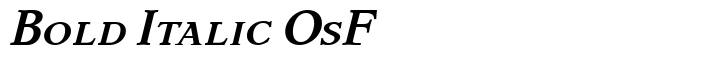 Dutch Mediaeval Bold Italic OsF