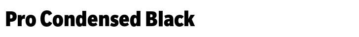 Slate Pro Condensed Black