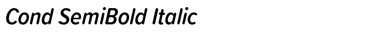 Proxima Soft Cond SemiBold Italic