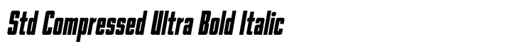 Goodland Std Compressed Ultra Bold Italic