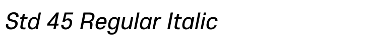 Core Sans E Std 45 Regular Italic