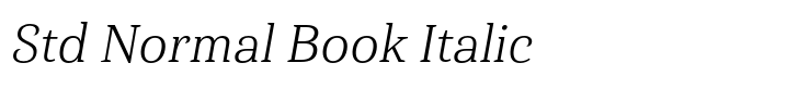 Haboro Serif Std Normal Book Italic