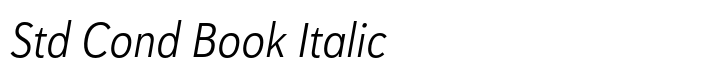 Haboro Sans Std Cond Book Italic