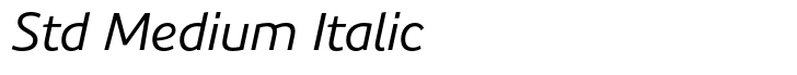 Precious Sans Two Std Medium Italic