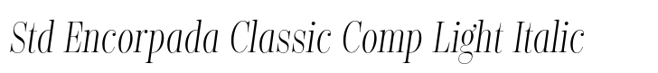 Encorpada Classic Compressed Std Encorpada Classic Comp Light Italic