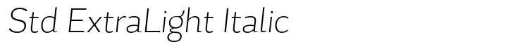 Magallanes Condensed Std ExtraLight Italic