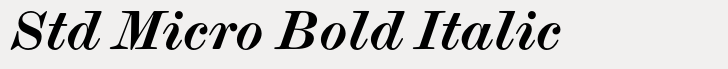 Scotch Modern Std Micro Bold Italic