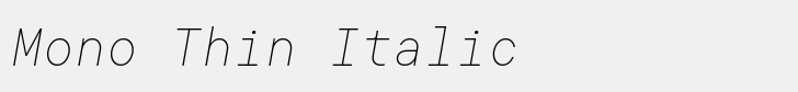 TT Commons Pro Mono Thin Italic