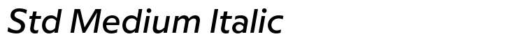 Milliard Std Medium Italic