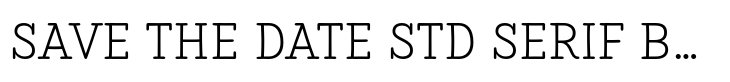 Save The Date Std Serif Bold
