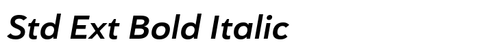 Haboro Sans Std Ext Bold Italic