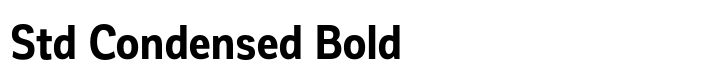 Corporative Sans Std Condensed Bold