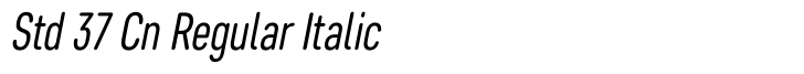 Core Sans DS Std 37 Cn Regular Italic