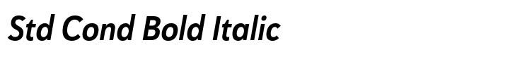 Haboro Sans Std Cond Bold Italic