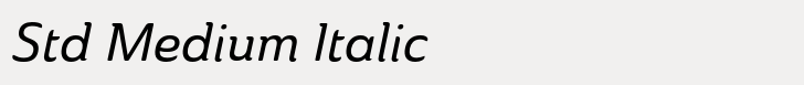 Ainslie Std Medium Italic
