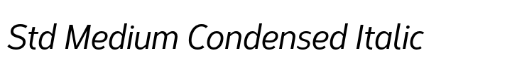 Corbert Condensed Std Medium Condensed Italic