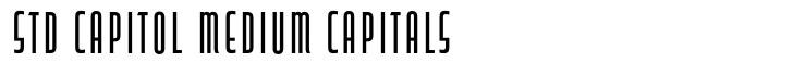 Capitol Capitals Std Capitol Medium Capitals
