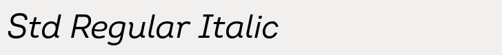 Intro Std Regular Italic