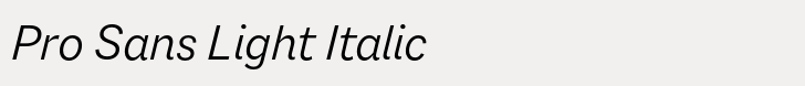 Macklin Pro Sans Light Italic