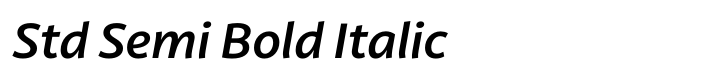 Latina Std Semi Bold Italic