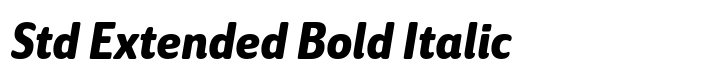 Solitas Std Extended Bold Italic