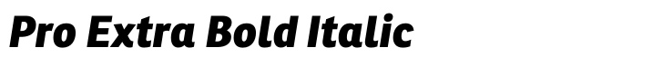 Ronnia Pro Extra Bold Italic