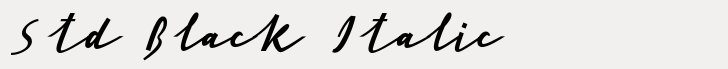 Cursive Signa Script Std Black Italic