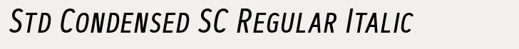 Artegra Sans Std Condensed SC Regular Italic
