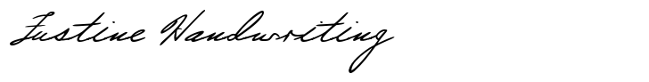 Justine Handwriting