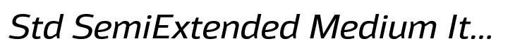 Moveo Sans Std SemiExtended Medium Italic