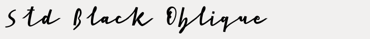 Cursive Signa Script Std Black Oblique