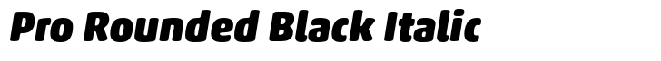 Akko Pro Rounded Black Italic
