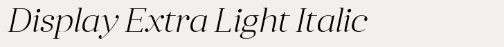 Anglecia Pro Display Extra Light Italic