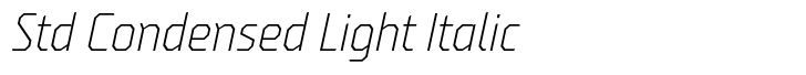 Oita Std Condensed Light Italic