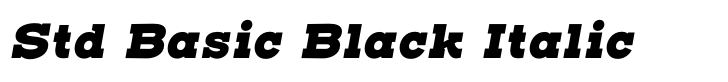 Henderson Slab Std Basic Black Italic