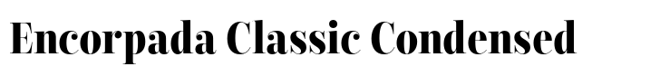 Encorpada Classic Condensed