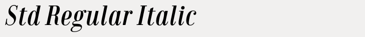 Jeles Std Regular Italic