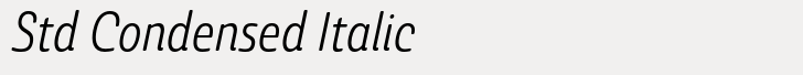 Ashemore Softened Std Condensed Italic