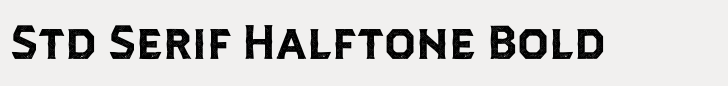 Dever Std Serif Halftone Bold